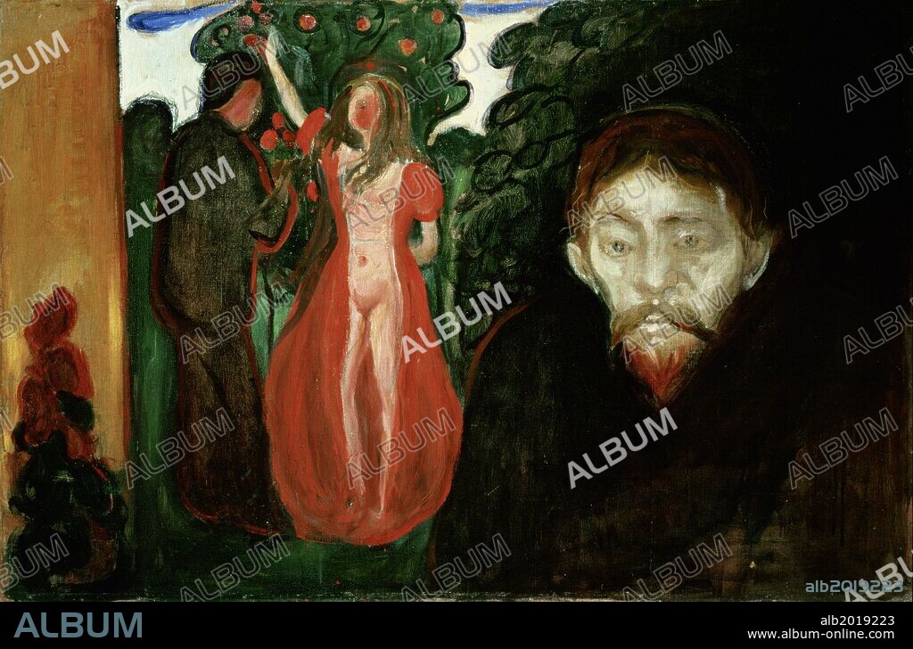 Edvard Munch / 'Jealousy', 1895, Oil on canvas, 67 x 100 cm.