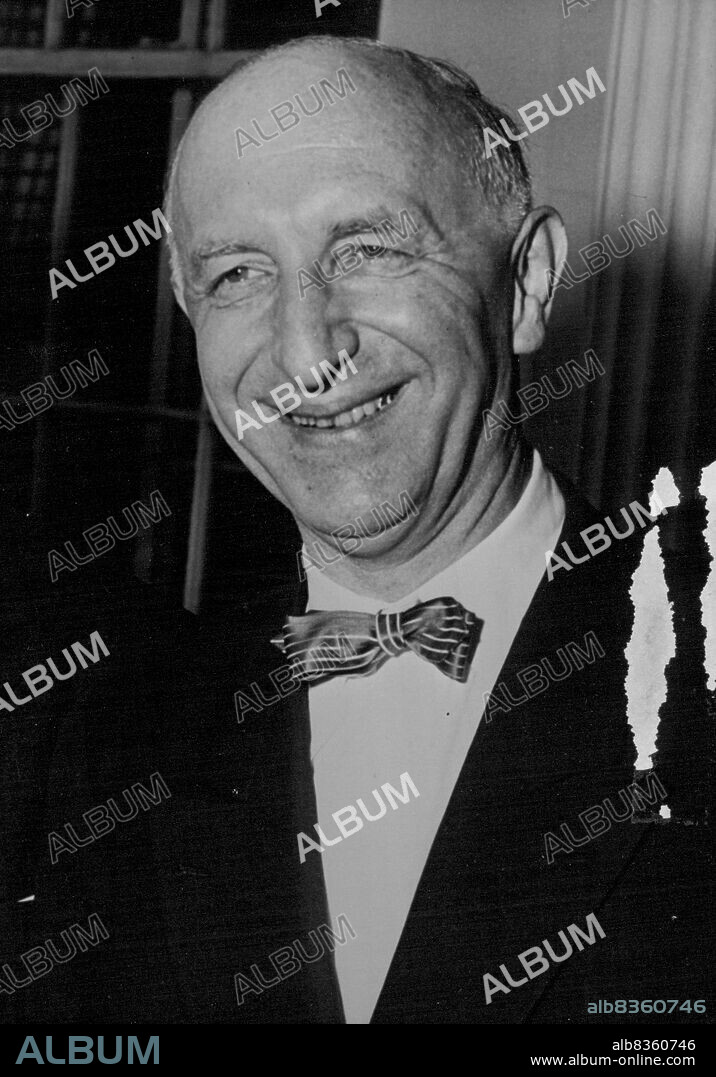 West German Personalities: Professor Otto/Suhr - Lord Mayor of West Berlin. June 14, 1955. (Photo by Camera Press).