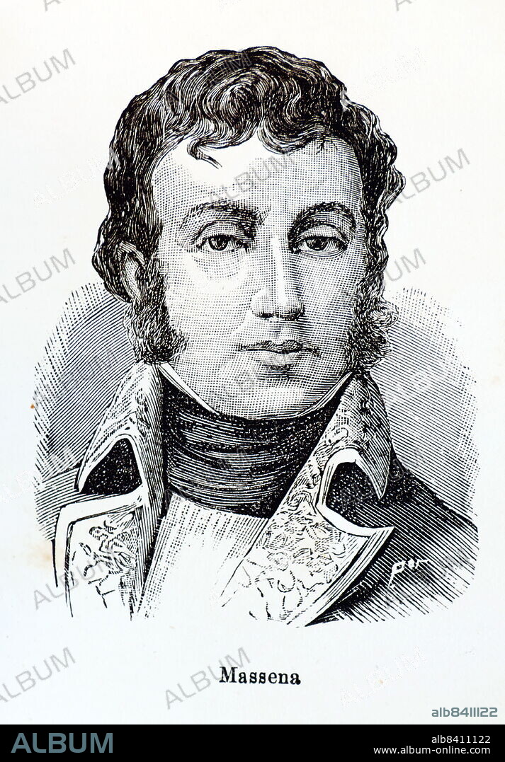 Andre Massena, Prince of Essling, Duke of Rivoli (born Andrea Massena; 6 May 1758 - 4 April 1817) was a French military commander during the French Revolutionary Wars and the Napoleonic Wars. He was one of the original 18 Marshals of the Empire created by Napoleon I.