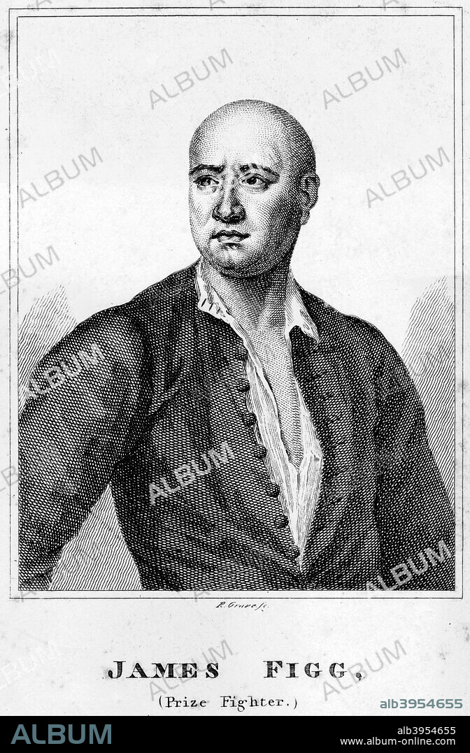 'James Figg, prize fighter', c19th century.