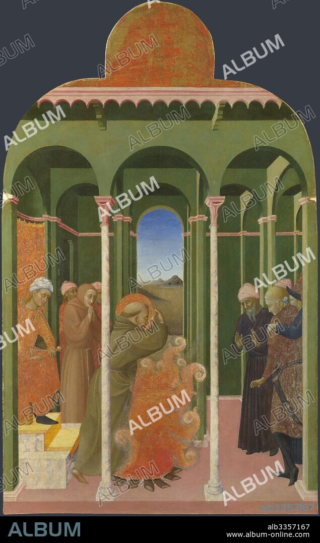 SASSETTA. Saint Francis before the Sultan (From Borgo del Santo Sepolcro Altarpiece).