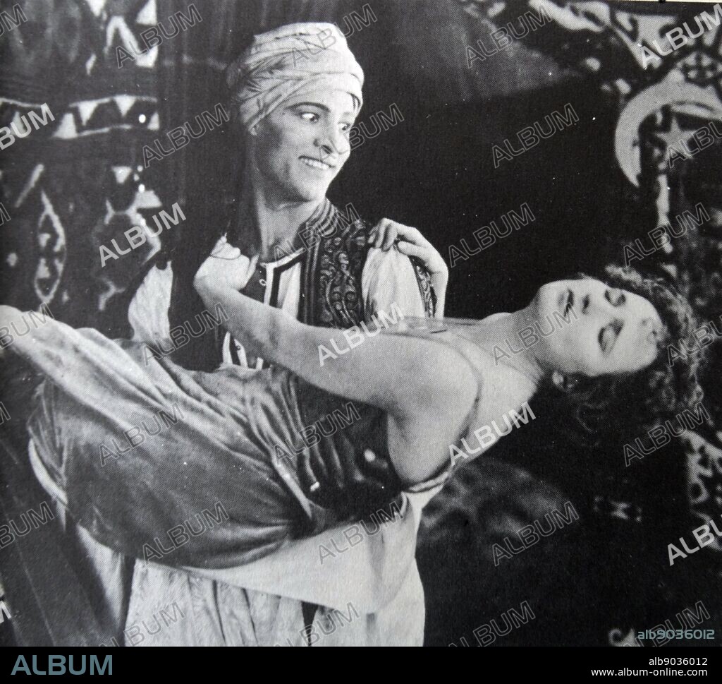 The Valentino Attack. Much of the action of 'The Sheik' consisted of a menacing Valentino staring at a pleading Agnes Ayres while they warily circled each other in preparation for the clinch that was a long time coming.