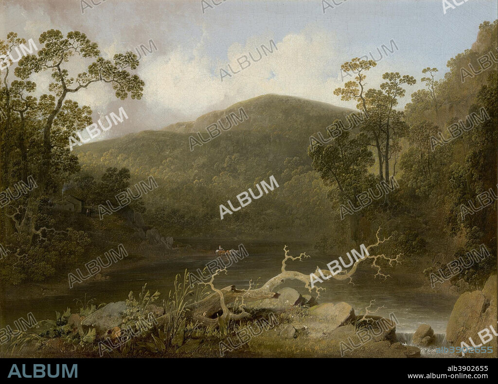 JOSHUA H. SHAW. Virginia Landscape. Date/Period: 1830s. Painting. Oil on canvas. Height: 19 cm (7.4 in); Width: 26 cm (10.2 in).