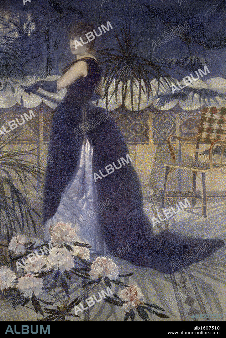 Portrait of Mrs. Cross   1891   Henri-Edmond Cross (1856-1910/French)   Musee d"Orsay, Paris.