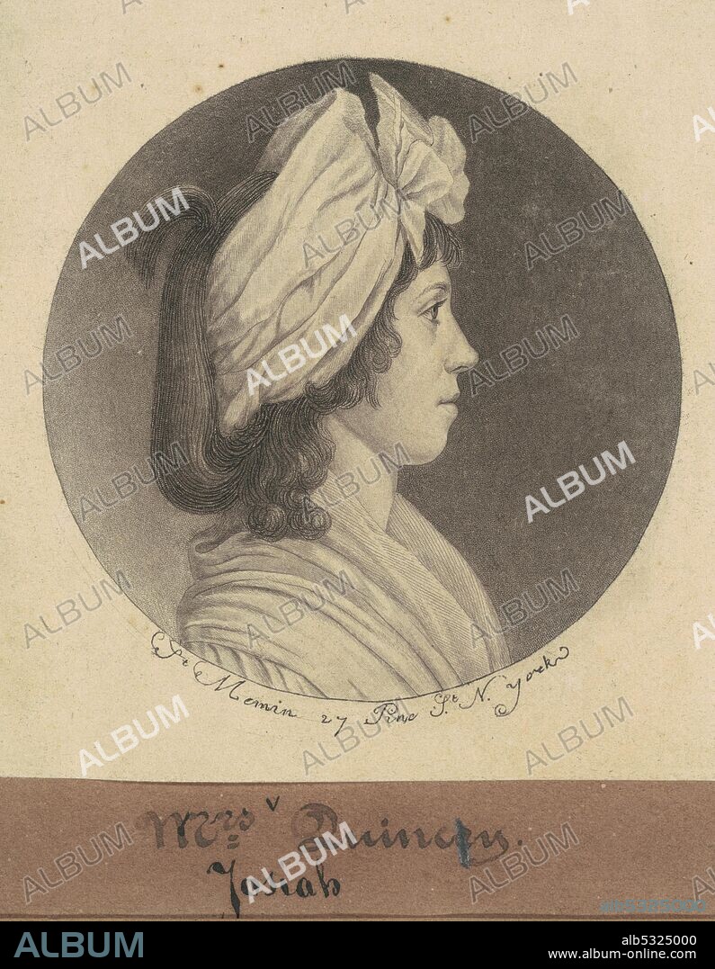 CHARLES BALTHAZAR JULIEN FEVRET DE SAINT-MEMIN. Eliza Susan Morton Quincy, 1797.