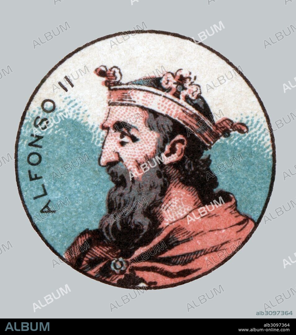 España. Edad media. Alfonso II (760-842), el casto, rey de Asturias del 791 al 842.