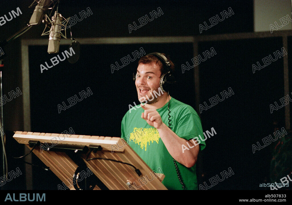 JACK BLACK en EL ESPANTATIBURONES, 2004 (SHARK TALE), dirigida por BIBO BERGERON y VICKY JENSON. Copyright DREAMWORKS SKG / JONES, KEVIN.