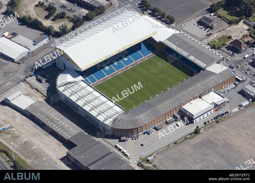 Elland Road Stadium, Leeds, West Yorkshire, 2007. Aerial view of the home of Leeds United Football Club.