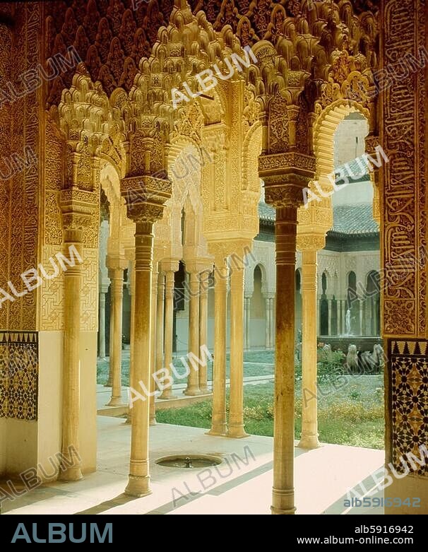 The Court of the Lions. The Alhambra, Granada Country of Origin: Spain. Culture: Islamic. Date / Period: 14th century Nasrid period. Place of Origin: Granada.