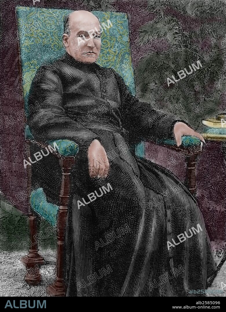 COLOMA ROLDAN, Luís (Jerez de la Frontera, 1851-Madrid, 1915). Escritor español y periodista. Ingresó en la Compañía de Jesús en 1875. En su faceta de literatura infantil y juvenil creó el personaje del "RATONCITO PEREZ". Grabado coloreado.