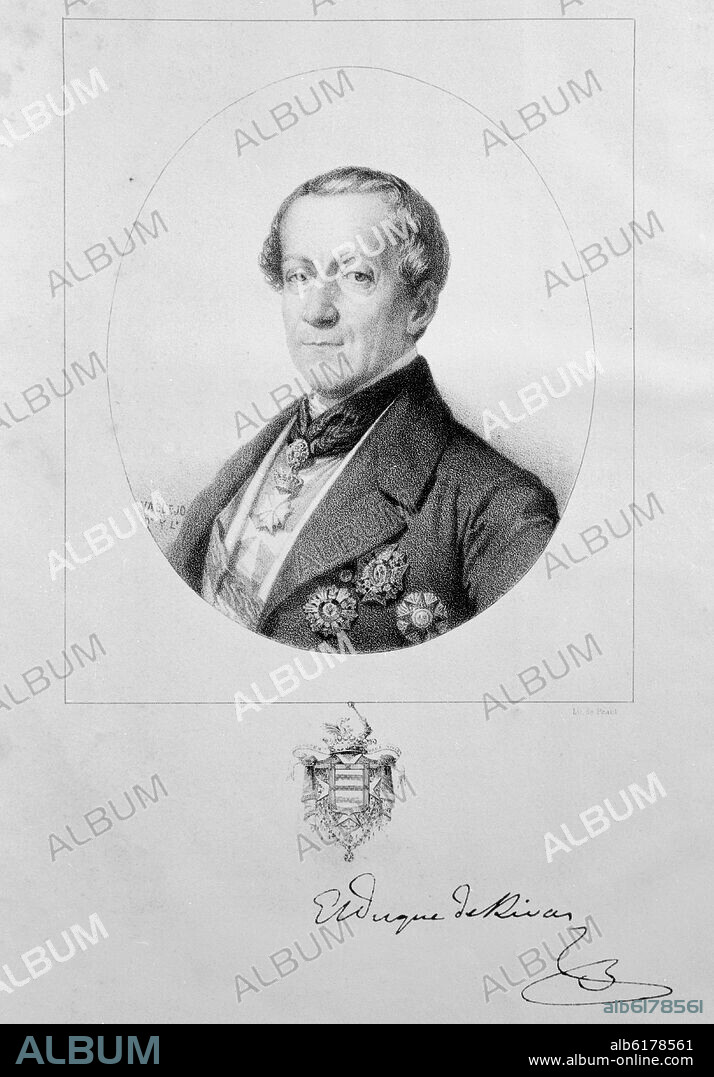 ANGEL SAAVEDRA - DUQUE DE RIVAS - 1791/1865 - POETA Y DRAMATURGO ROMANTICO.