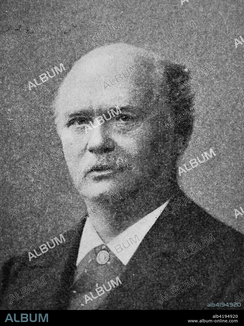 Georg von Siemens, 21 October 1839 - 23 October 1901, was a German banker and liberal politician, Reproduction of a photo/image from the year 1890, digital improved.