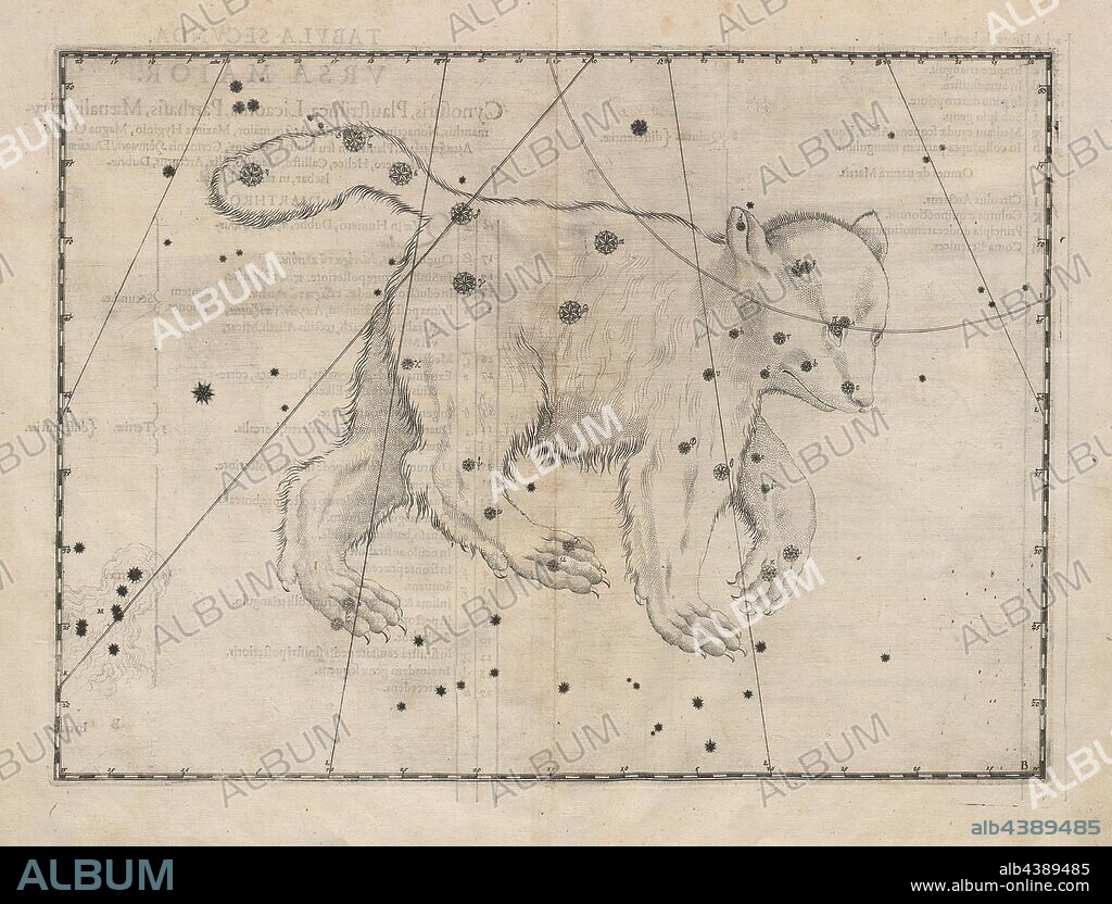 Big Dipper, Constellation big bear, S. 16, Bayer, Johann, 1603, Ioannis Bayeri Uranometria omnium asterismorum (...). Augustae Vindelicorum: excudit Christopherus Mangus, 1603.