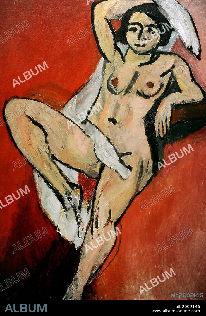 HENRI MATISSE. ARTE S. XX. FRANCIA. MATISSE, Henri (1869-1954). Pintor francés. "Desnudo con un pañuelo blanco", 1909. Galería Nacional de Arte (Statens Museum for Kunst). Copenhague. Dinamarca.
