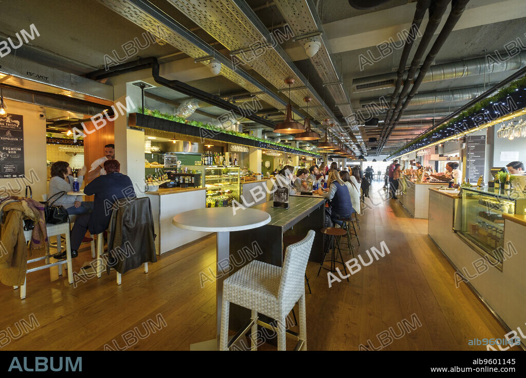 Mercat 1930 Palma Gatronomic Market, Paseo Maritimo, Palma, Mallorca, balearic islands, Spain.