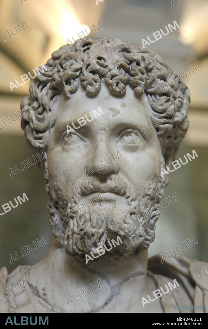 Portrait of the Roman Emperor Septimius Severus, early 3rd century AD. Septimius Severus (146-211) was Emperor from 193 until his death. He died at Eboracum (York) and was succeeded by his sons, Caracalla and Geta. Found in the collection of The Hermitage, St Petersburg.
