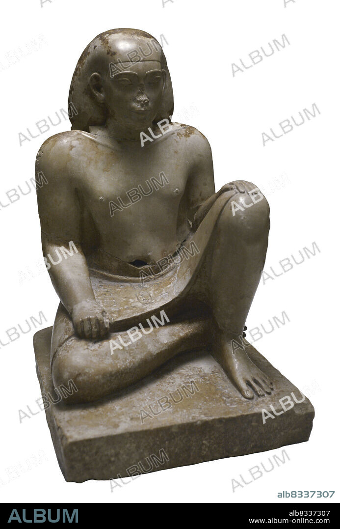 Estatuilla del funcionario Bes. Período tardío de Egipto. Comienzos de la XXVI dinastía. 660-610 a.C. Caliza compacta. Museo Calouste Gulbenkian. Lisboa. Portugal.