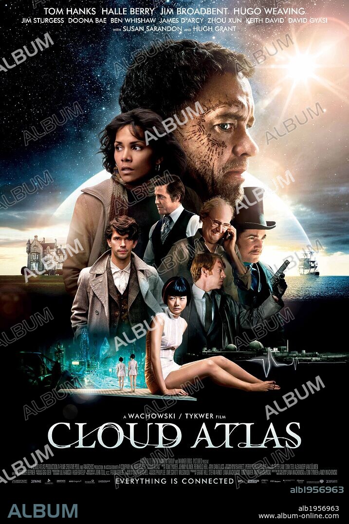 Poster of CLOUD ATLAS, 2012, directed by ANDY WACHOWSKI, LANA WACHOWSKI and TOM TYKWER. Copyright ARD DEGETO FILM.