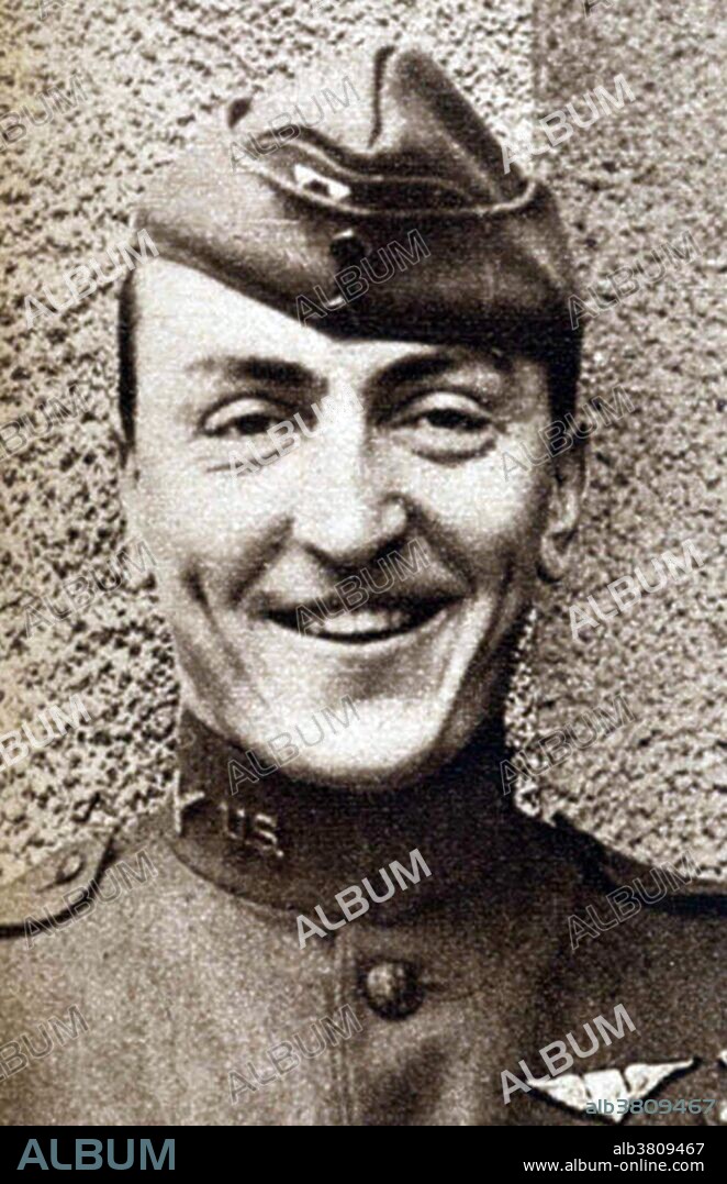 Edward Vernon Rickenbacker (October 8, 1890 - July 23, 1973) was an American flying ace and Medal of Honor recipient. At age thirteen, his schooling ended in grade seven after the death of his father in 1904. When the United States declared war on Germany, in 1917, Rickenbacker had enlisted in the U.S. Army. He was assigned as engineering officer at the 3rd Aviation Instruction Center at Issoudun, the US Air Service's pursuit training facility, where he practiced flying during his free time. The military awarded him a place in one of America's air combat units, the 94th Aero Squadron, informally known as the "Hat-in-the-Ring" Squadron. He flew a total of 300 combat hours, reportedly more than any other US pilot in the war. With 26 aerial victories, he was America's most successful fighter ace in the war. He was also a race car driver and automotive designer, a government consultant in military matters and a pioneer in air transportation, and longtime head of Eastern Air Lines. He suffered from a stroke while he was in Switzerland, and then contracted pneumonia. He in 1973 at the age of 82.