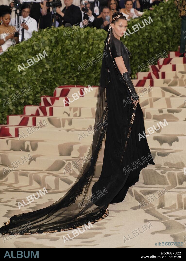 May 8, 2018 - New York City, New York, USA - 5/7/18.Bella Hadid at the 2018 Costume Institute Benefit Gala celebrating the opening of ''Heavenly Bodies: Fashion and the Catholic Imagination''..(The Metropolitan Museum of Art, NYC. 08/05/2018
