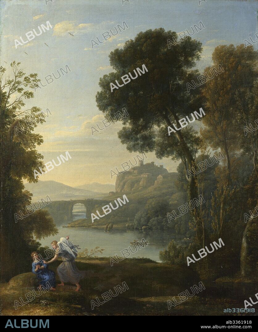 CLAUDE LORRAIN. Landscape with Hagar and the Angel.