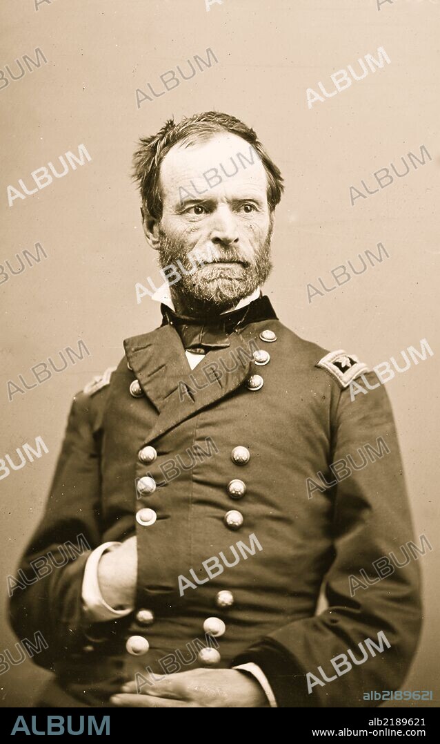 Portrait of General William Tecumseh Sherman.
