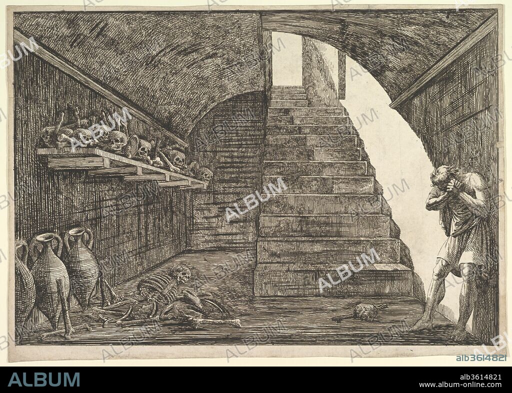 Prison Scene. Artist: Francesco Piranesi (Italian, Rome 1758-1810 Paris); After Giovanni Battista Piranesi (Italian, Mogliano Veneto 1720-1778 Rome). Date: n.d..