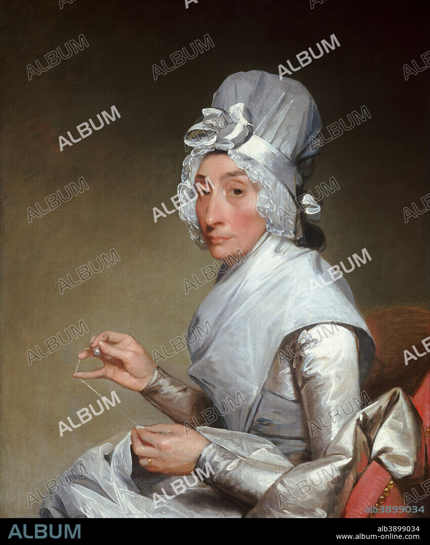 GILBERT STUART. Catherine Brass Yates (Mrs. Richard Yates). Date/Period: 1793/1794. Painting. Oil on canvas. Height: 76.20 mm (3 in); Width: 63.50 mm (2.50 in).