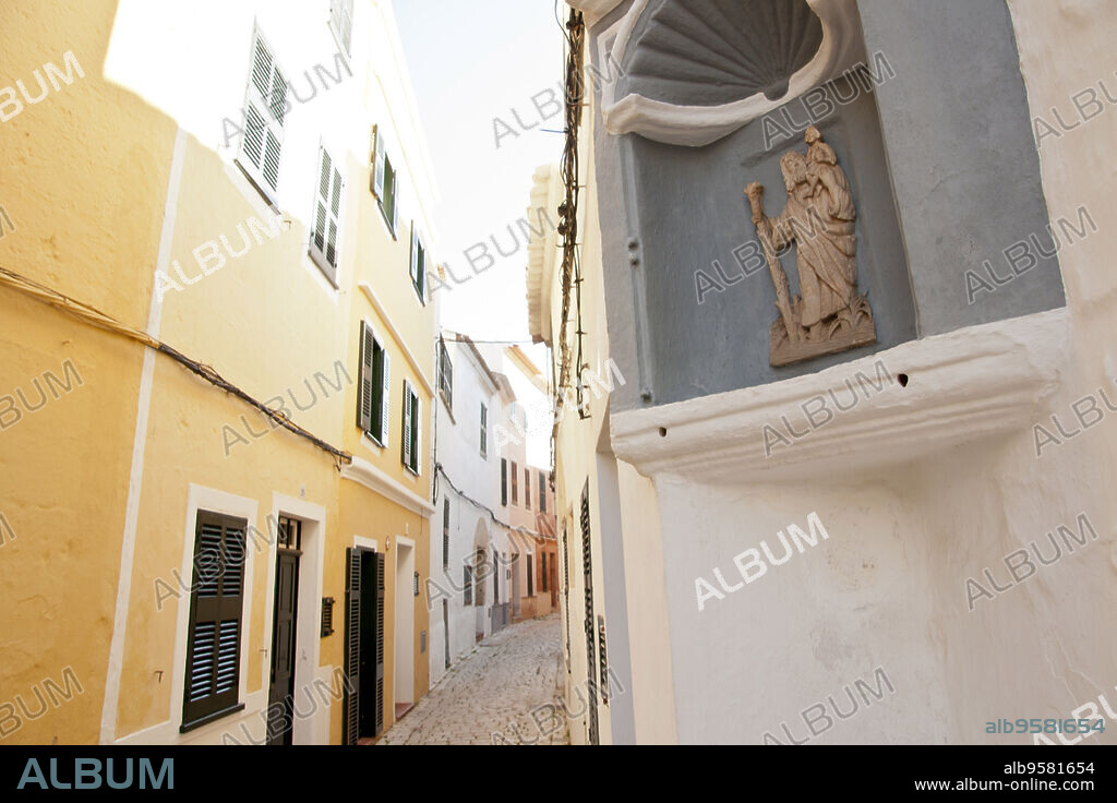 Imagen de San cristobal.Calle de San Cristobal. Ciutadella.Menorca.Balearic islands.Spain.