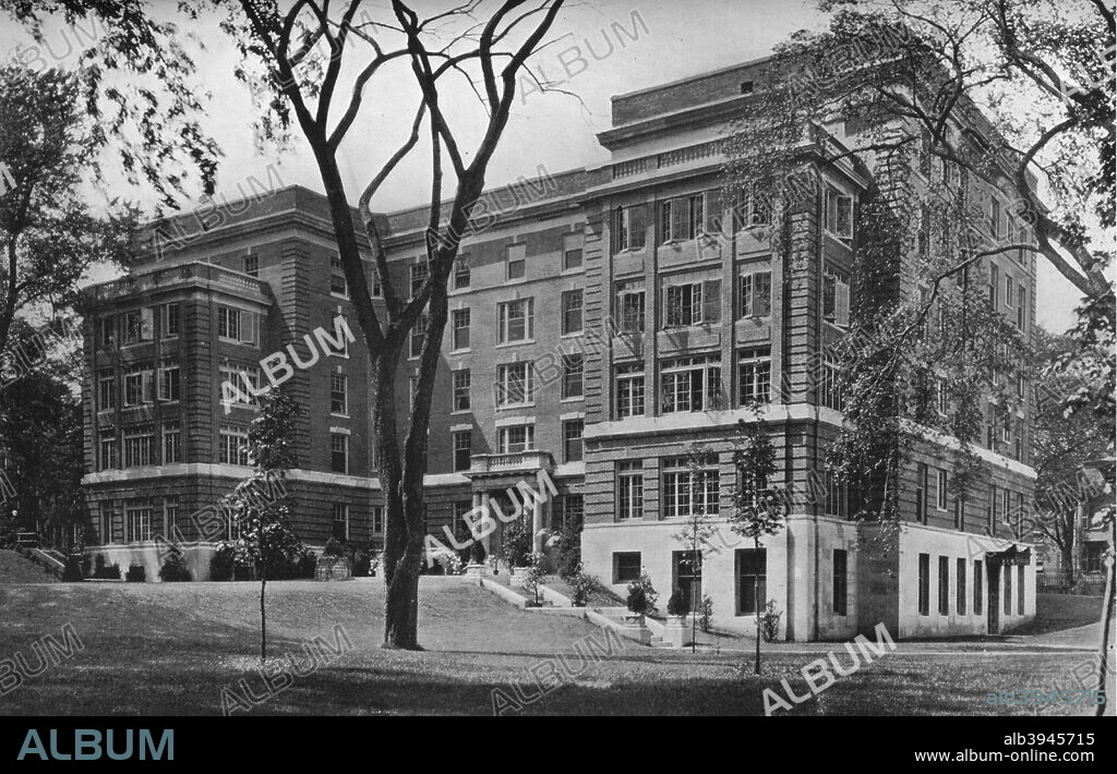Jane Frances Brown Building for Private Patients, Rhode Island Hospital, Providence, 1922. From The Architectural Forum Volume XXXVII. [Rogers and Manson, New York, 1922].