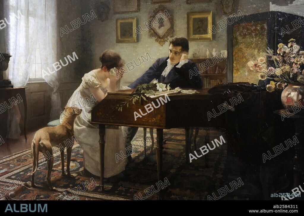 Alexander Jakesch (1862-1934). Czechoslovakian painter. Old History, 1892. National Gallery (Stenberg Palace). Prague. Czech Republic.
