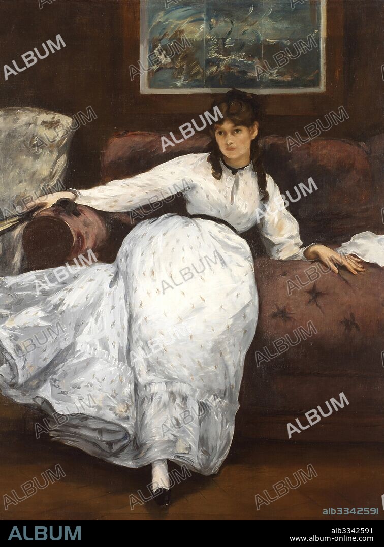 EDOUARD MANET. Repose (Berthe Morisot).