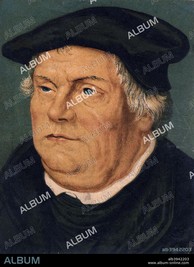 Martin Luther, 16th century German Protestant reformer, (19th century). Luther (1483-1546) was a major inspiration behind the Reformation. He was excommunicated by Pope Leo IX in 1521 and declared an outlaw at the Diet of Worms. Under the protection of the Elector of Saxony, Luther produced a German translation of the Bible, and he went on to found the Lutheran Protestant Church.