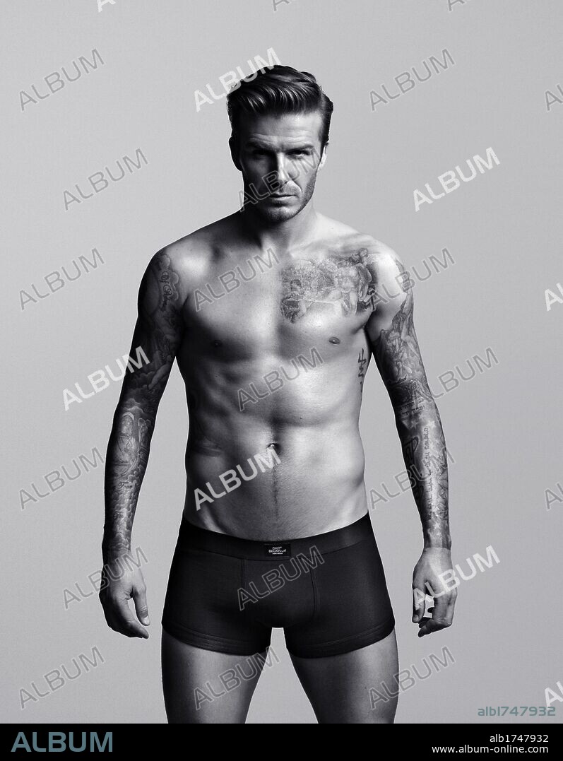 Jan. 15 2012 London England United Kingdom UK Soccer Star DAVID BECKHAM H M advertising campaign for his Bodywear underwear range. Beckham appears in striking image Album alb1747932