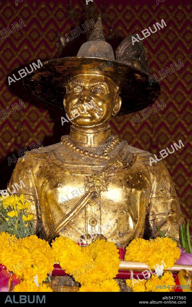 King Taksin (Somdet Phra Chao Taksin Maharat; Thai: ?????????????????????????; April 17, 1734 – April 7, 1782) was the only King of the Thonburi Kingdom. He is greatly revered by the Thai people for his leadership in liberating Siam from Burmese occupation after the Second Fall of Ayutthaya in 1767, and the subsequent unification of Siam after it fell under various warlords. King Taksin established Thonburi as his new capital, since Ayutthaya had been almost completely destroyed by the Burmese. His reign was characterized by numerous wars, fought to repel new Burmese invasions and to subjugate the northern Thai kingdom of Lanna, the Laotian principalities, and a threatening Cambodia. He was succeeded by the Chakri dynasty and the Rattanakosin Kingdom under his long time friend King Buddha Yodfa Chulaloke.