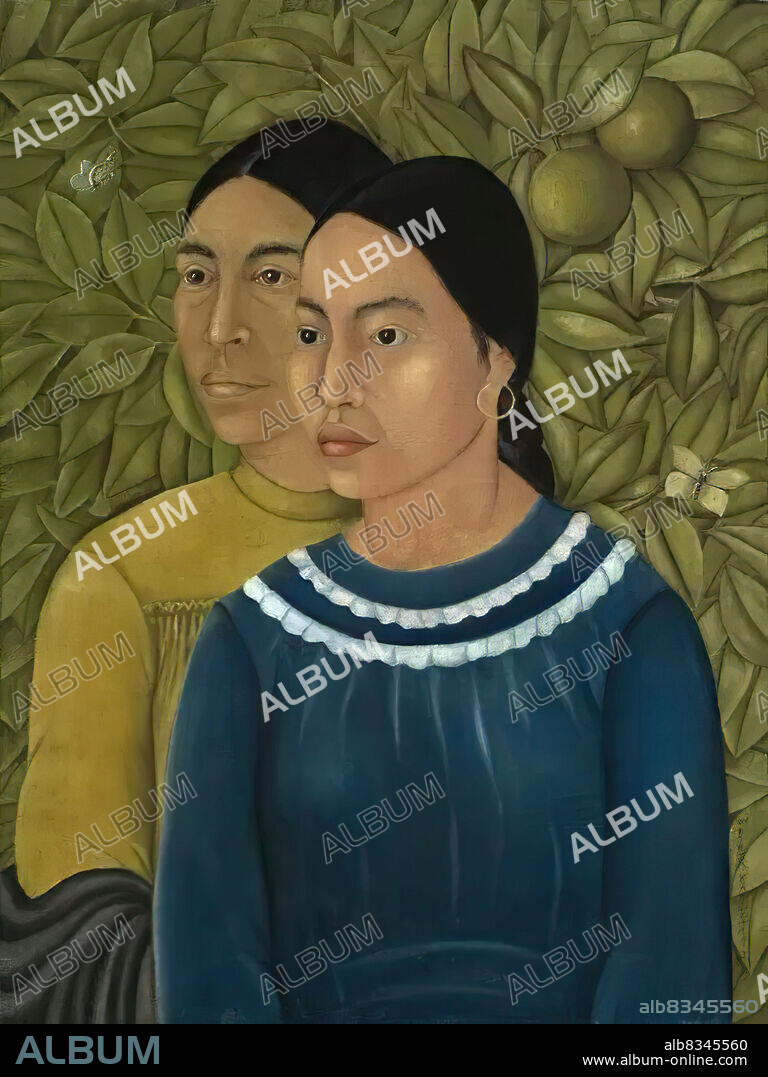 Frida Kahlo / 'Two Women (Salvadora y Herminia)', 1928, Oil on canvas.