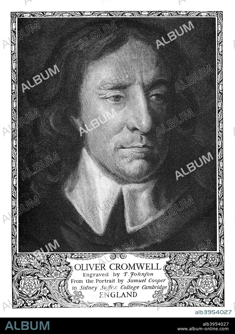 Oliver Cromwell (1599-1658), Lord Protector of England, 1899. Cromwell was a Member of Parliament at the outbreak of the English Civil War in 1642. As one of the judges at the trial of King Charles I in 1649, Cromwell signed the king's death warrant and became Lord Protector of England in 1653. He died in 1668 and was succeeded as Lord Protector by his son, Richard. Although Richard was not entirely without ability, he had no power base in either Parliament or the Army and was forced to resign in May 1659, bringing the Protectorate to an end. In the period immediately following his abdication the head of the army, George Monck, took power for less than a year, at which point Parliament restored Charles II as king. One of Charles' first acts was to exhume Cromwell's body from Westminster Abbey and hang it from the gallows at Tyburn; his head was set on a pole on top of Westminster Hall. From 'The Century Magazine, 1899.