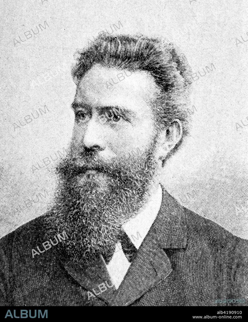 Wilhelm Conrad Roentgen, 27 March 1845 - 10 February 1923, was a German Dutch mechanical engineer and physicist, Reproduction of a photo/image from the year 1890, digital improved.