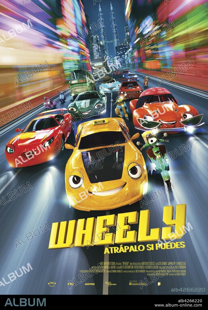 Poster of WHEELY, 2018, directed by YUSRY ABD HALIM. Copyright Kartun Studios. Distribuida por Film & TV House / Tanweer Fi.