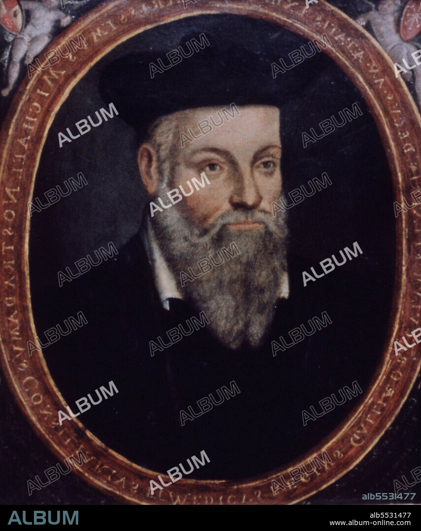 CESAR DE NOTREDAME. NOSTRADAMUS , MICHEL DE NOTRE - DAME. MEDICO Y ASTROLOGO FRANCES. 1503 - 1566.
