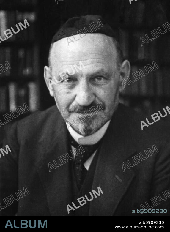 Jacob, Benno. liberaler Rabbiner in Göttingen und Dortmund; bedeutender jüdischer Bibelkommentator; Gegner des Zionismus; 1939. Flucht vor den Nationalsozialisten nach London; 7.9.1862 Frankenstein (Zabkowice) - 24.1.1945 London. Porträt, 75jährig. Foto, 1937 (Abraham Pisarek).