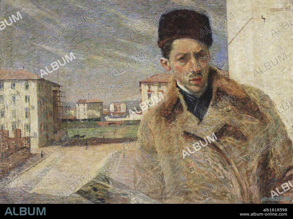 Self-Portrait   1908   Umberto Boccioni (1882-1916/Italian)   Pinacoteca di Brera, Milan.