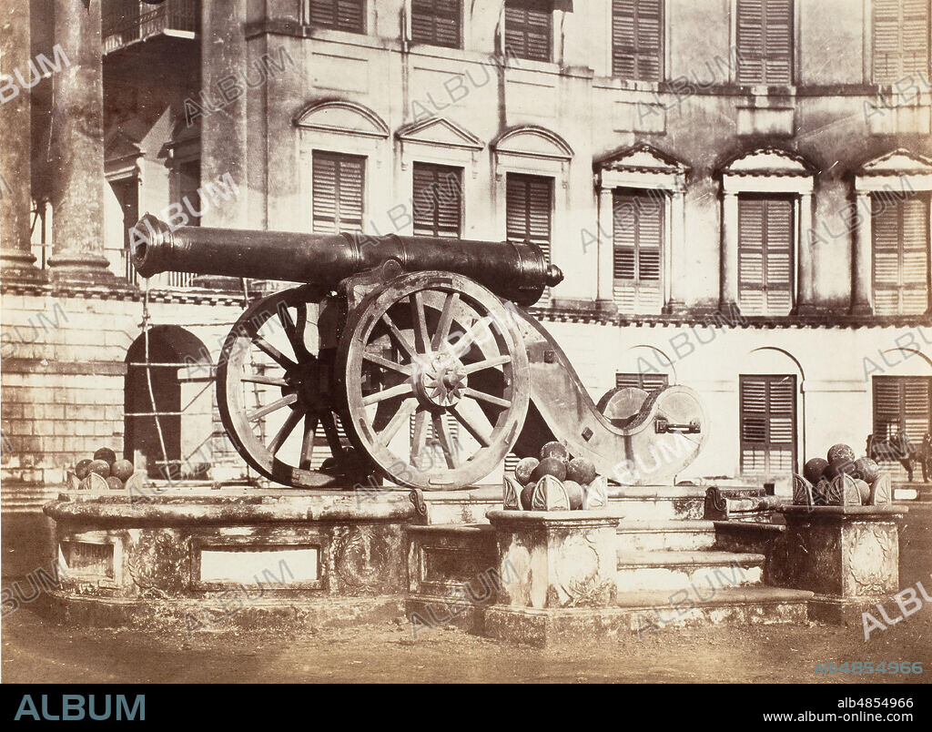 JOHN CONSTANTINE STANLEY. [Great Sikh Gun taken at Ferozshah on the Night of December 21, 1845, Government House, Calcutta], 1858-61.