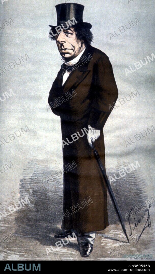 Benjamin D'Israeli. Disraeli, Benjamin (1st Earl of Beaconsfield) English author and politician; wrote novels "Vivian Grey" 1826, "Sybil" 1845, "Tancred" 1847; British chancellor of the exchequer 1852, 1858-1859, 1866-1868; British prime minister 1868, 1874-1880 (1st Jewish prime minister); political opponent of William Gladstone _1804-1881.