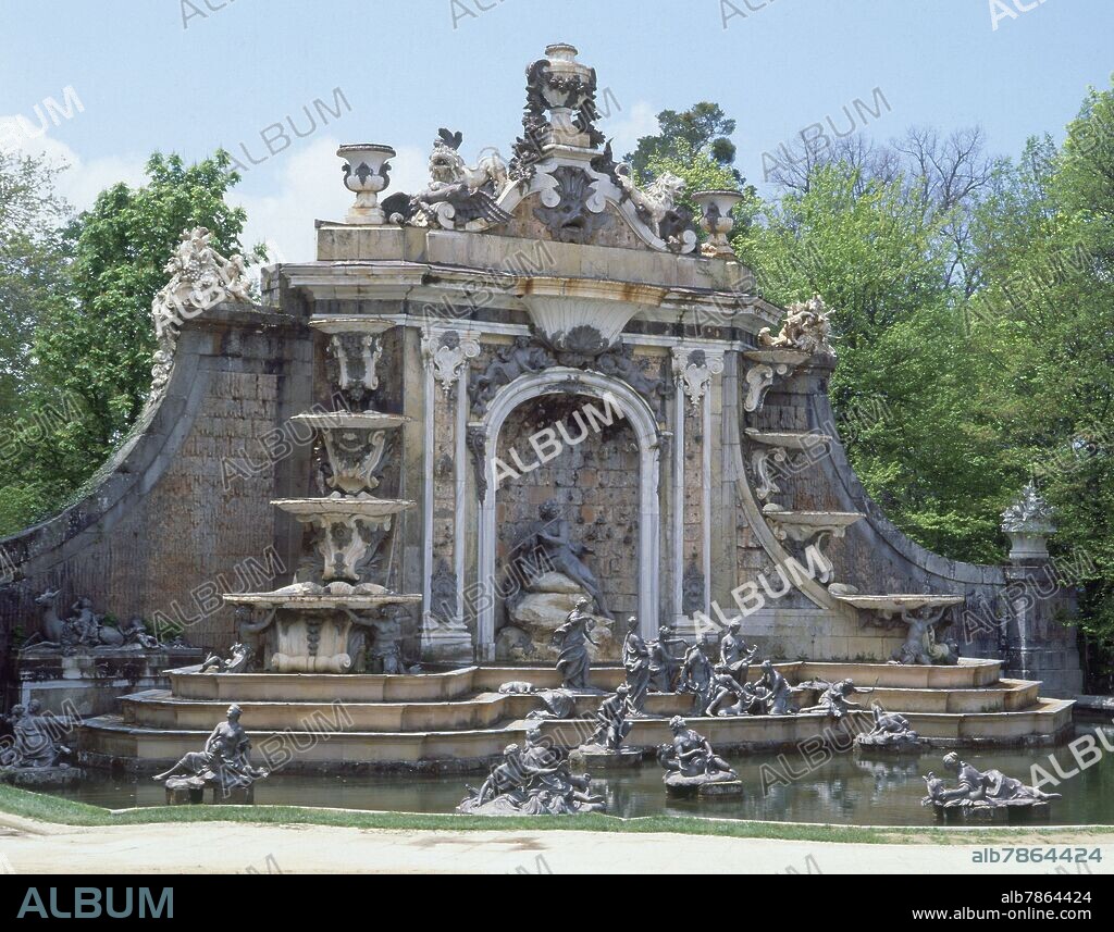 JACQUES BOUSSEAU (1681-1740). JARDIN-FUENTE DEL BANO DE DIANA.