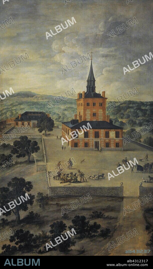Félix Castello (1595-1651). Pintor español. La Torre de la Parada, hacia 1615-1651. Museo de Historia. Madrid. España. (En depósito, cedido por el Museo Arqueológico Nacional, Madrid) .