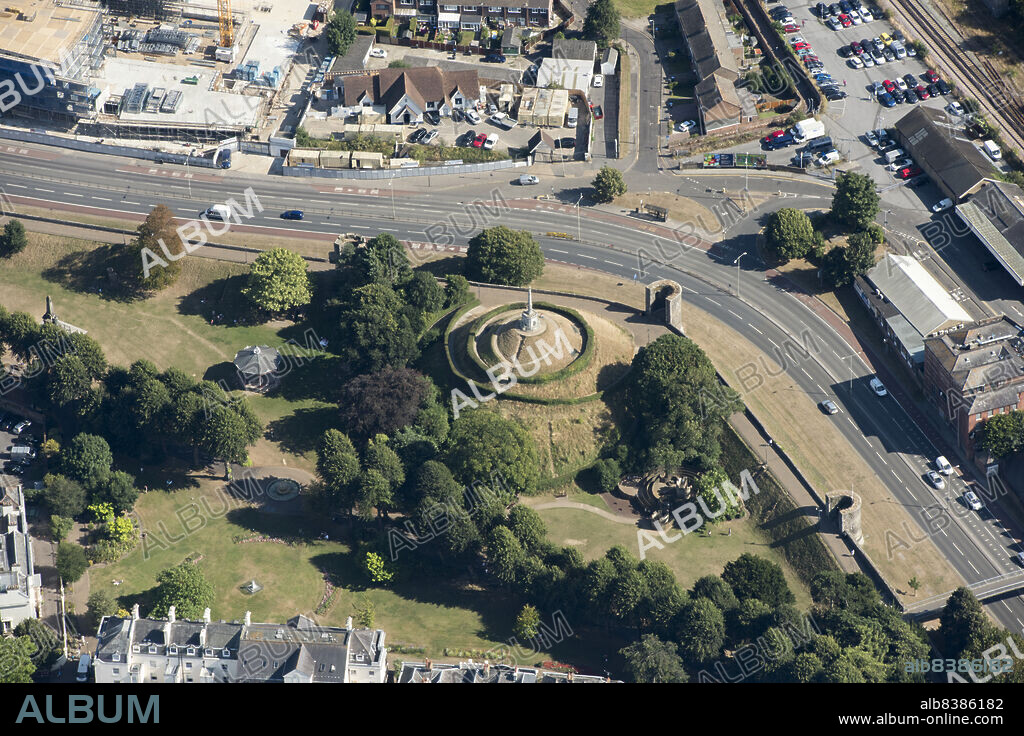 DAMIAN GRADY. Dane John Mound and Canterbury city walls, Kent, 2016.