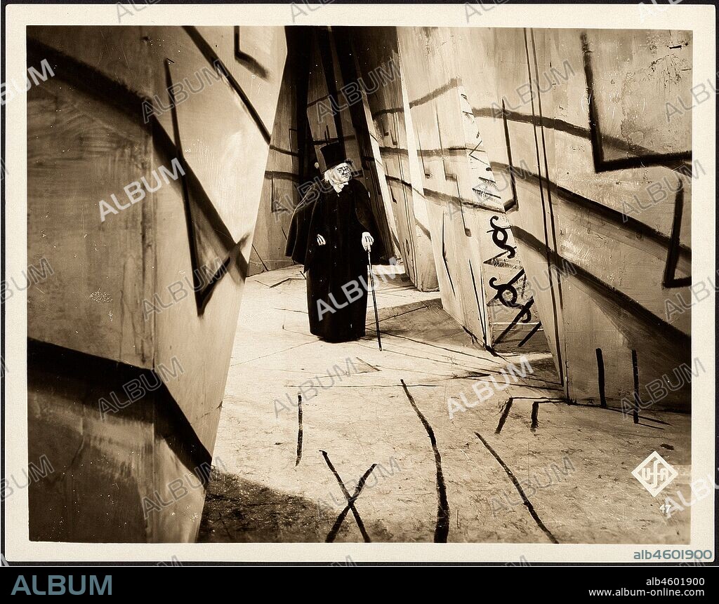 ANONYME. Scene from the film "The Cabinet of Dr. Caligari" by Robert Wiene.