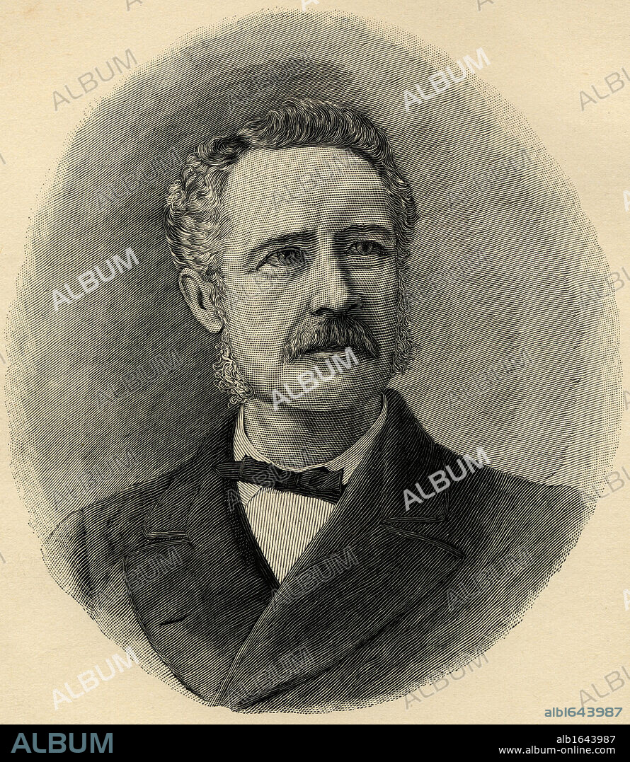 General Charles George Gordon,aka "Chinese" Gordon and Gordon Pasha, 1833-1885. British General. Engraved by O.Lacour after a photograph by Adams and Scanlan.From the book "Charles George Gordon" by Colonel Sir. William F.Butler,published 1889.