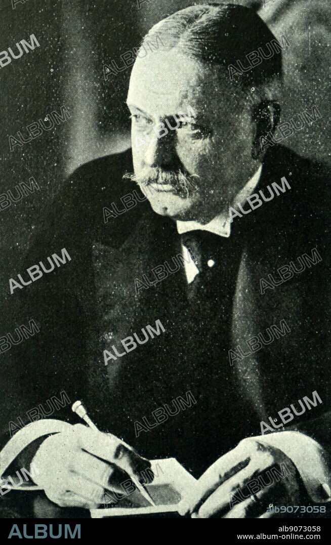 Photograph of Bernhard von Bülow (1849-1929) a German statesman who served as Secretary of State for Foreign Affairs and then as Chancellor of the German Empire. Dated 20th century.